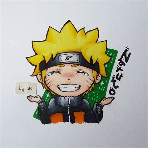 Cute Chibi Naruto Drawing By Ekkkaart With Their Chameleon Pens