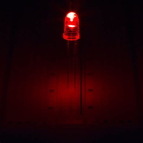 5mm Red Led 630 Nm T1 34 Led With 30 Degree Viewing Angle Super