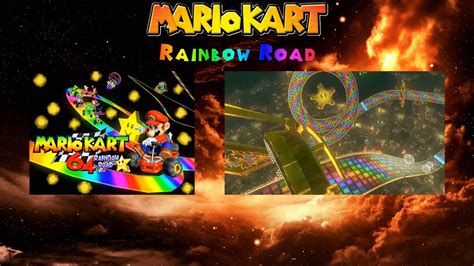 Rainbow Road Mk64 And Mk8 Remake Version Synced Together Youtube