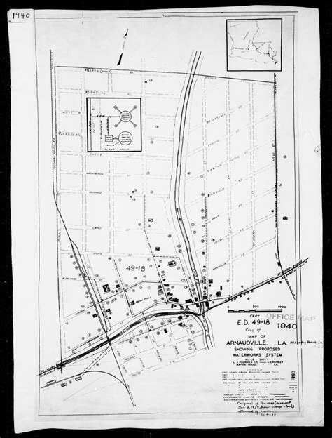 1940 Census Enumeration District Maps Louisiana La St Landry