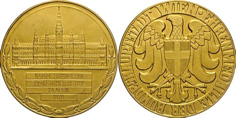 Österreich Medaille Oj 1978 Ehrenmed Der Stadt Wien Verliehen A