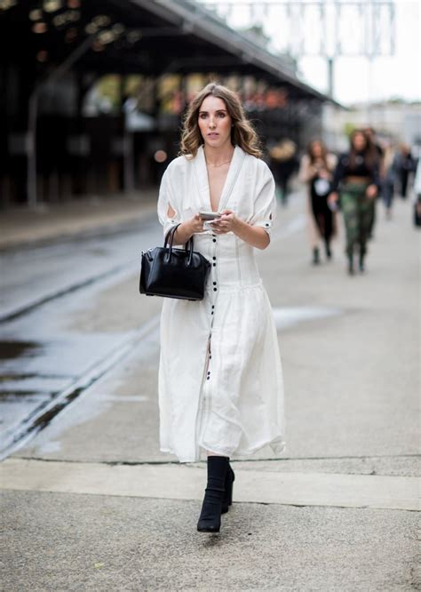 Wear Your Favorite White Dress With Ankle Boots Going Out Outfits For