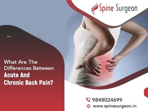 What Are The Differences Between Chronic And Acute Back Pain Spine
