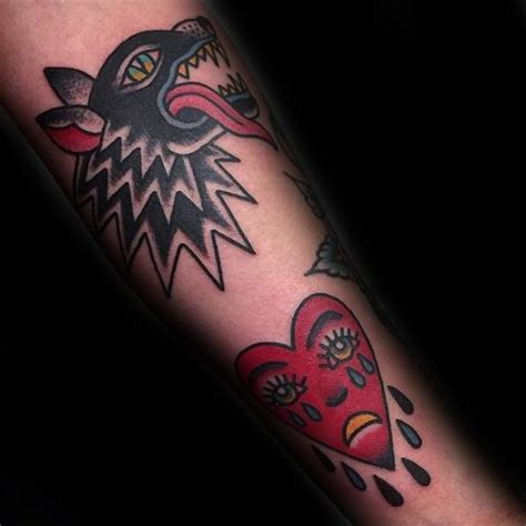 50 Crying Heart Tattoo Designs For Men Cool Ink Ideas