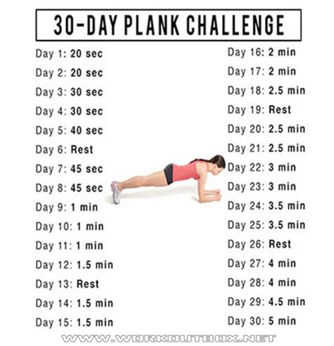 30 day plank challenge healthy fitness training sixpack core fitness hashtag best fitness