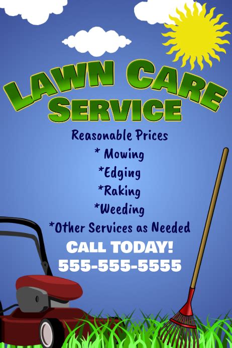 lawn care flyer modelo postermywall