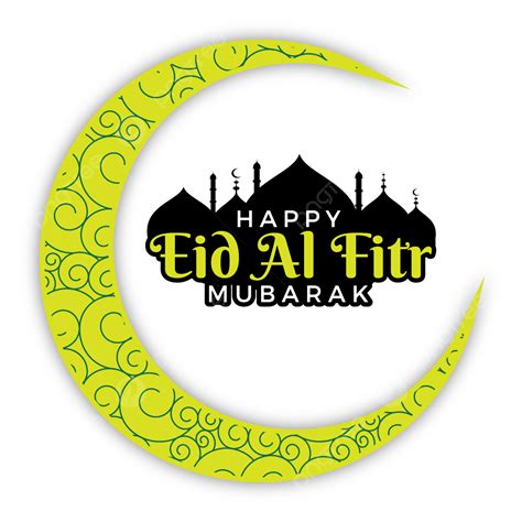 Eid Al Fitr Vector Png Images Crescent Pattern Happy Eid Al Fitr