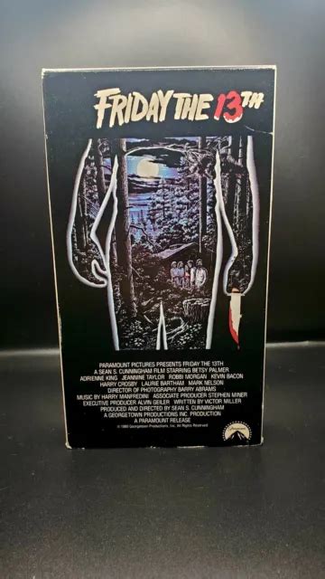 Jason Voorhees Friday The Th Vhs Released S Vintage Slasher Horror Picclick