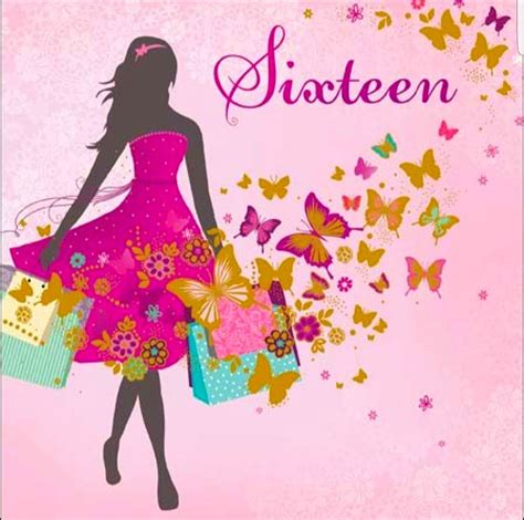 Pom pom mother's day card. Sweet Sixteen | Happy 16th birthday, Birthday wishes cards, Sweet sixteen birthday