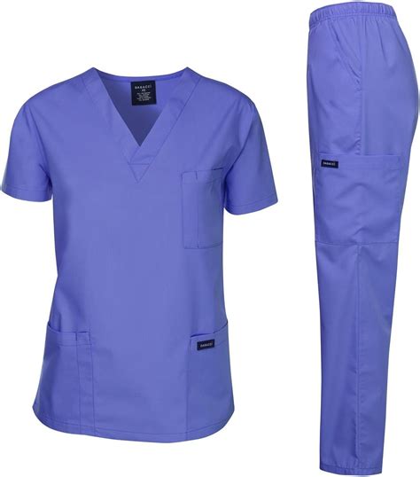 Dagacci Scrubs Medical Uniform Men Scrubs Set Medical Scrubs Top And
