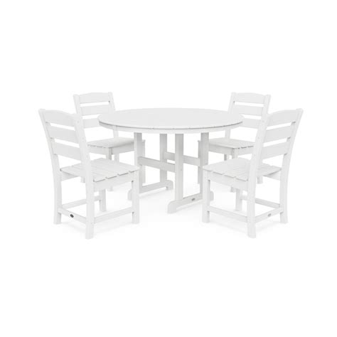 Polywood Lakeside 5 Piece Tan Patio Dining Set In The Patio Dining Sets