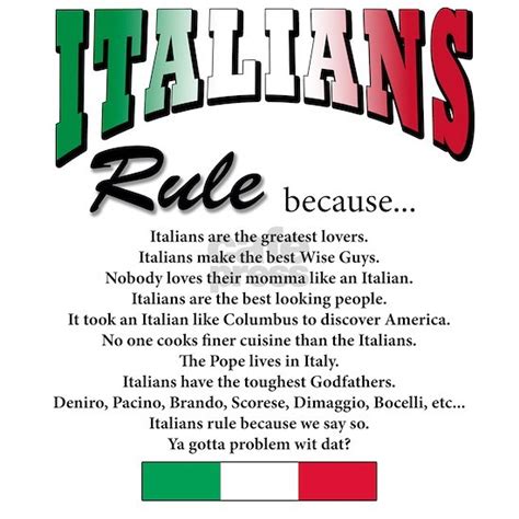 italians rules small poster by atjg64 designs cafepress