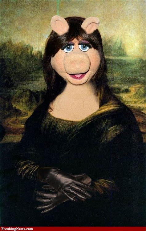 Miss Piggy As The Mona Lisa Mona Lisa Art Parody Muppets