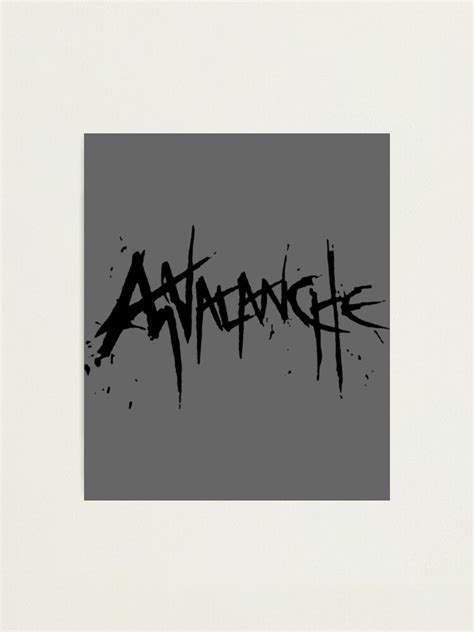 Final Fantasy® Vii Remake Avalanche Logo Black Photographic Print