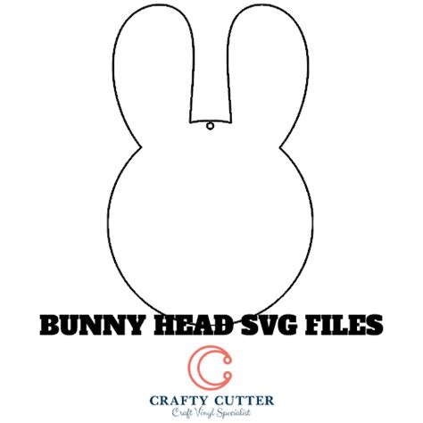 Bunny Head Svg Outline