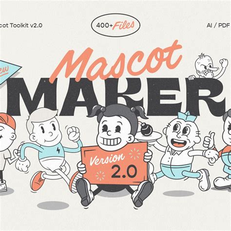 Mascot Maker Vector Mega Bundle Masterbundles