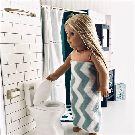 diy modern version of julie s groovy bathroom bathroom for american girl dolls