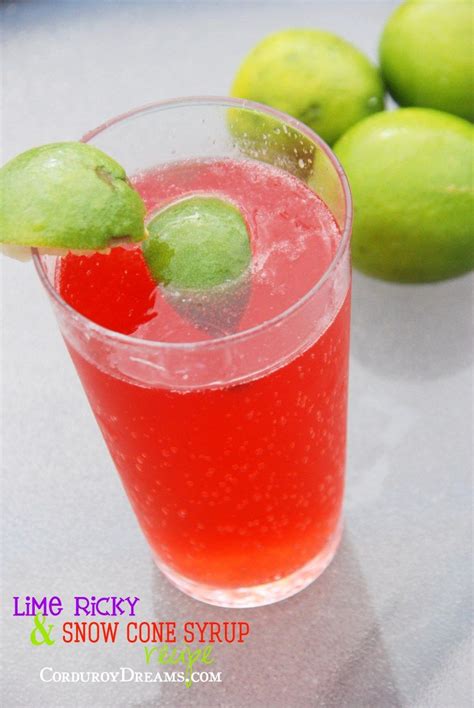 Lime Ricky And Snow Cone Syrup Recipe