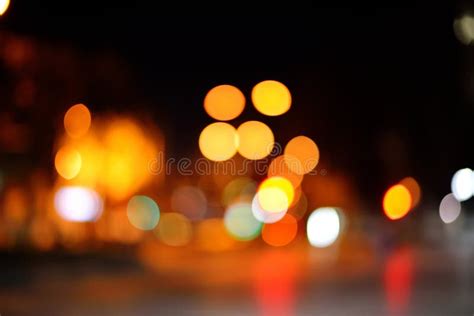 Abstract City Blur Background With Bokeh Lights Stock Photo Image Of