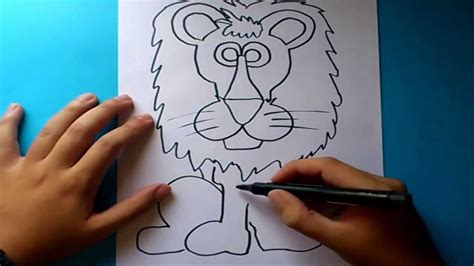 Como Dibujar Un Leon Paso A Paso How To Draw A Lion Youtube