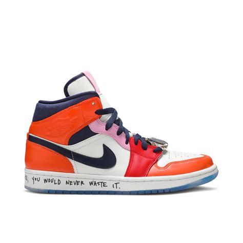 Air Jordan 1 Mid Se Fearless Melody Ehsani Womens Cq7629 100 Laced