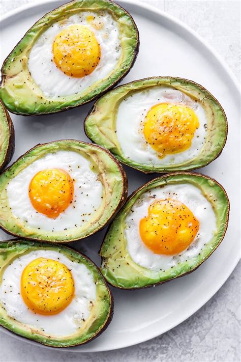 Avocado Baked Eggs Avocado Egg Bake Fit Foodie Finds