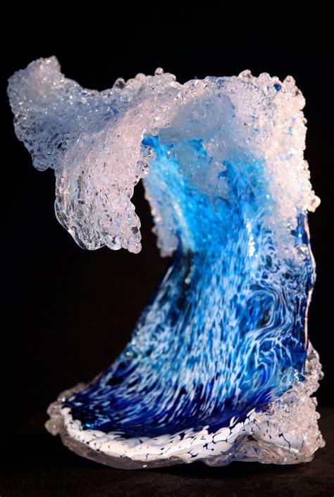 The Wave Wave Glass Glass Artwork Glass Art
