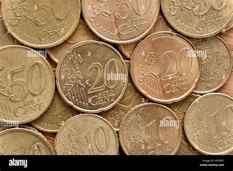 Euro Coins Cents Stock Photo Alamy