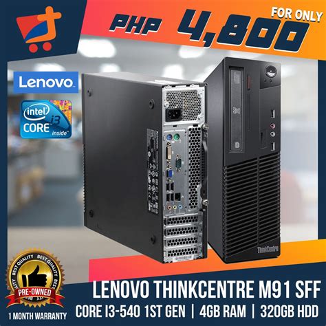 Ttrend Lenovo Thinkcentre M91 Sff Desktop Pc Intel Core I3 1st Gen