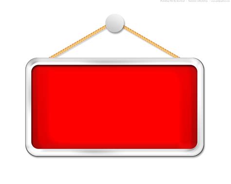 Hanging Red Sign Template Psd Psdgraphics