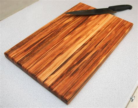 Exotic Wood Cutting Boards Handmade Chef T Tiger Wood Etsy