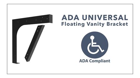 The maidan can also be hidden inside a base cabinet to create a floating vanity. How-To: ADA Universal Floating Vanity Bracket - YouTube
