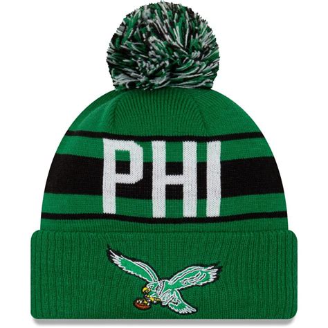 Philadelphia Eagles New Era Retro Redux Cuffed Knit Hat Midnight