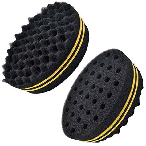 New Professional Double Sided Hair Sponge Used To Curl And Twist