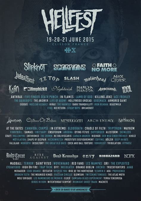 Hellfest les groupes annoncés