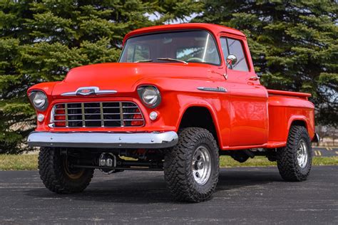 350 Powered 1956 Chevrolet 3100 Pickup 4x4 For Sale On Bat Auctions