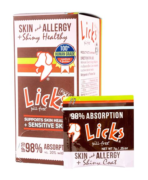 Licks Dog Skin And Allergy Shiny Coat Supplements 30use Learn More