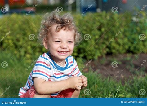 Smiling Toddler Outdoor Stock Photo Image Of Look Little 33193782