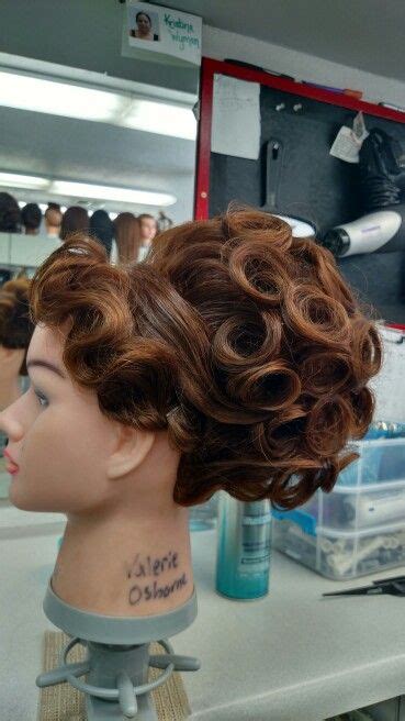 Finger Waves And Pin Curl Styled Npc Cosmo Lcc Curl Styles Hair