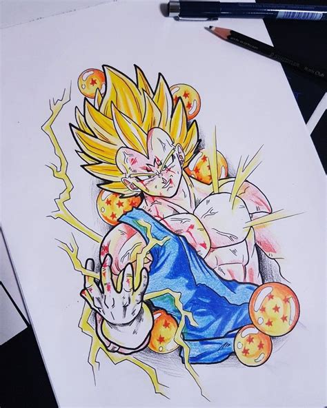 To have that extra boost of motivation in the gym. #majinvegeta #vegeta #dragonball Majin Vegeta from ...