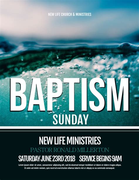 Baptism Template Postermywall