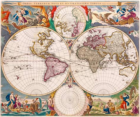 New and Very Accurate Map of the World - Large MAP Vivid Imagery-12 ...