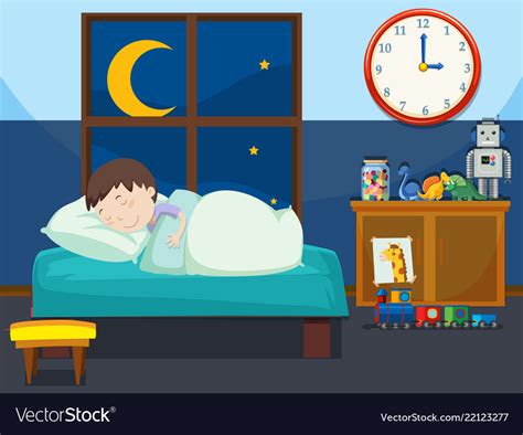 Clipart Sleeping In Bed