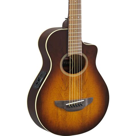 Yamaha Apxt2ew Thinline 34 Size Acoustic Electric Guitar Woodwind