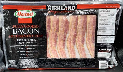 Costco Kirkland Signature Hormel Fully Cooked Bacon Review Costcuisine