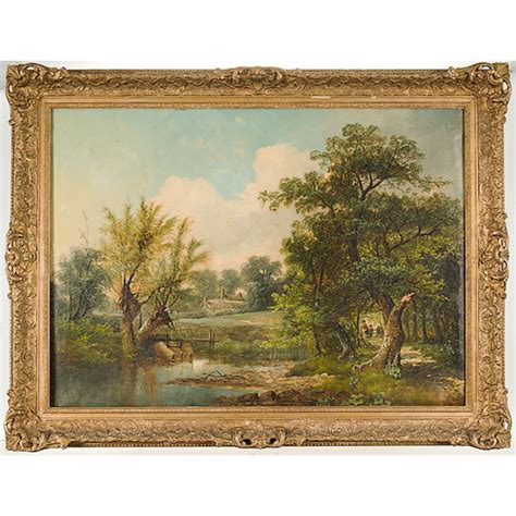 English Landscape By George Hicks Cowan S Auction House The Midwest