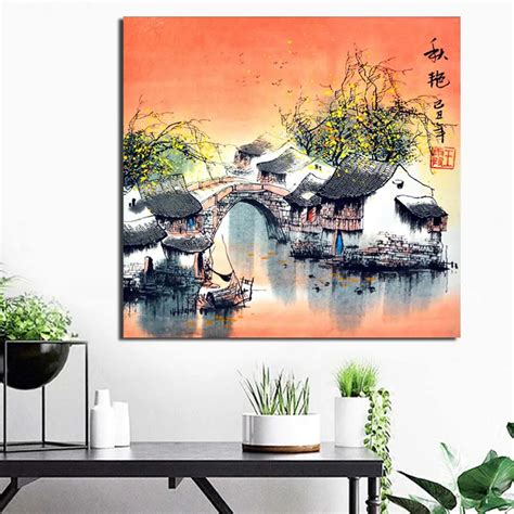 Buy Chinese Style Painting Print On Canvas Ancient