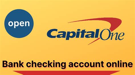 Open Capital One Bank Checking Account Online Youtube