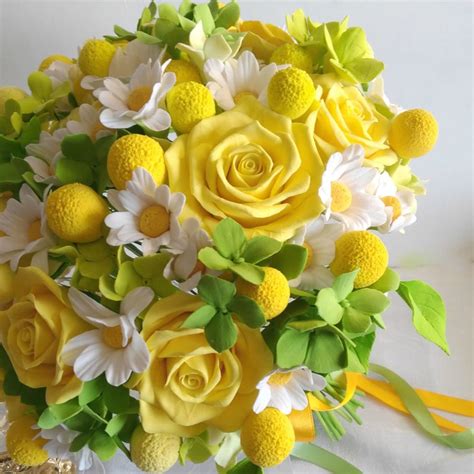 Yellow Rose Wedding Bouquet Handmade With Love Oriflowers