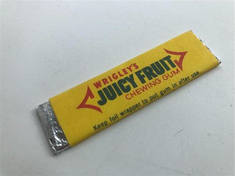 Stará Nerozbalená Plátková žvýkačka Juicy Fruit Chewing Gum Wrigleys